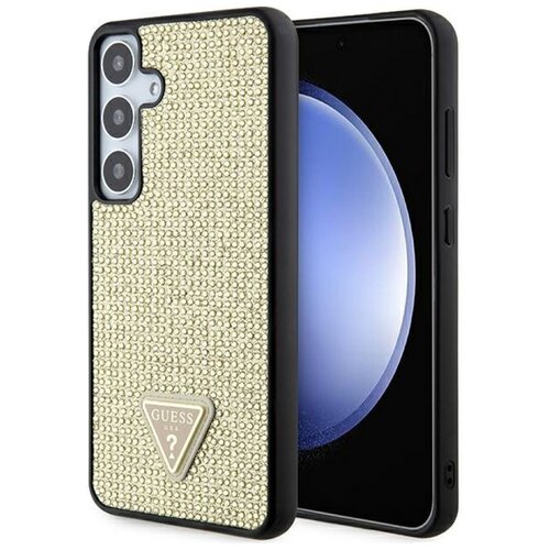 Etui GUESS Rhinestone Triangle do Samsung Galaxy S24 Złoty