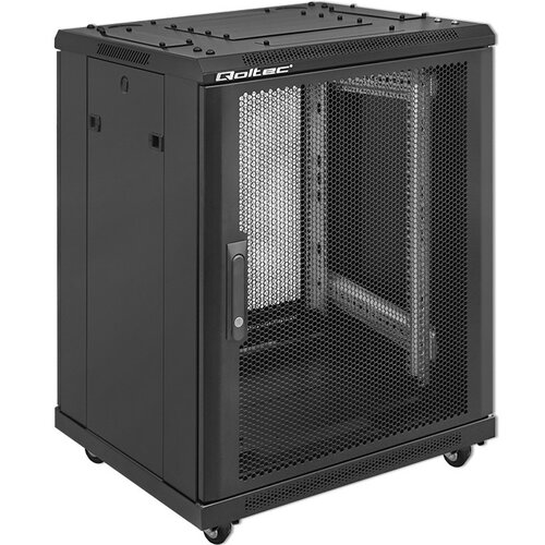 Szafa RACK QOLTEC 19" 15U 54519 600 x 600 mm, Stojąca Czarny