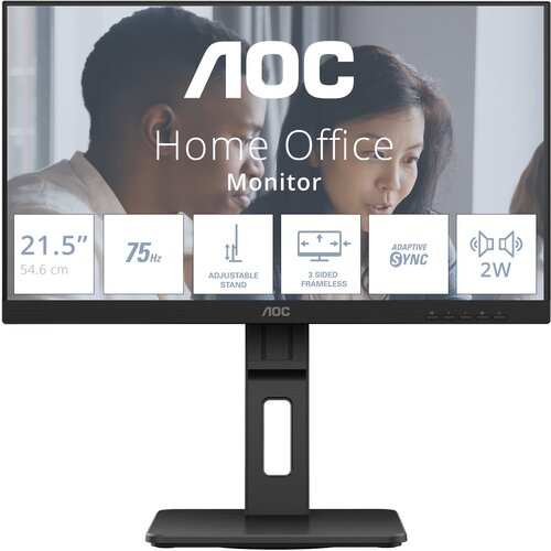 Monitor AOC 22E2UMF 21.5" 1920x1080px 4 ms [GTG]