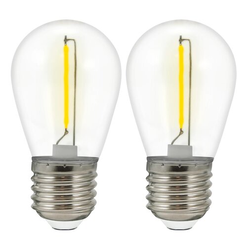Żarówki LED GOLDLUX 36V S14 E27 (2 sztuki) Żółty