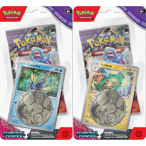 Gra karciana POKEMON TCG: Scarlet & Violet Temporal Forces - Checklane Blister (1 zestaw)