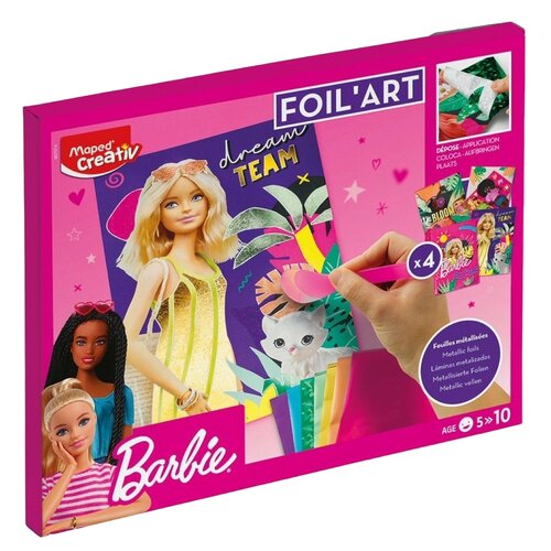 Zestaw kreatywny MAPED CREATIV Foil Art Barbie 907074