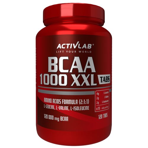 Aminokwasy BCAA ACTIVLAB 1000 XXL (120 tabletek)