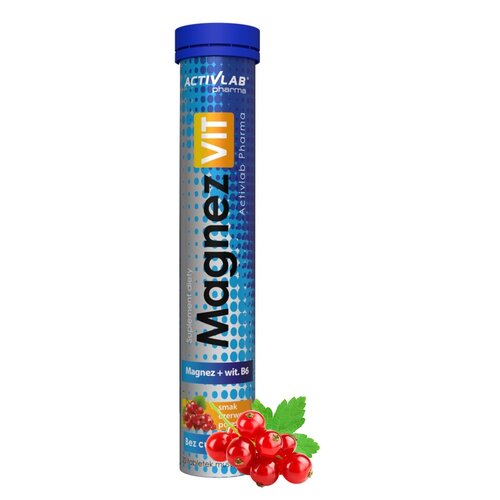 Magnez + B6 ACTIVLAB MagnezVit Czerwona porzeczka (20 tabletek)