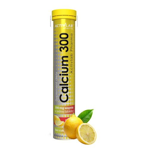 Wapń ACTIVLAB Calcium 300 Cytrynowy (20 tabletek)