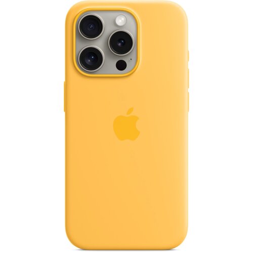 Etui APPLE Silicone Case MagSafe do iPhone 15 Pro Promienny