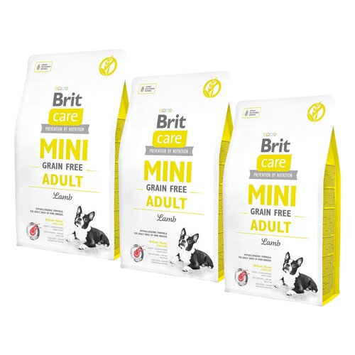 Karma dla psa BRIT Care Mini Jagnięcina 3 x 2 kg