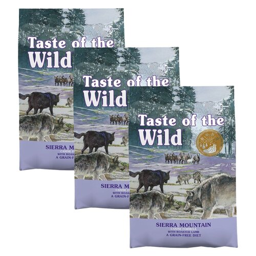Karma dla psa TASTE OF THE WILD Sierra Mountain Jagnięcina 3 x 2 kg