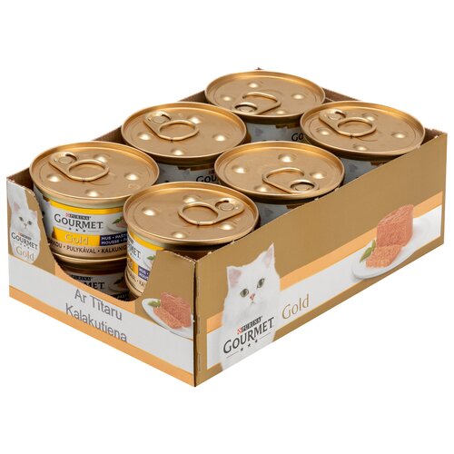 Karma dla kota GOURMET Gold Mus z indykiem 6 x 85 g