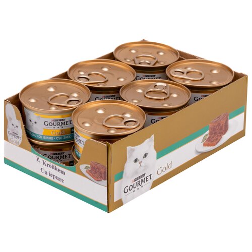 Karma dla kota GOURMET Gold Pasztet Królik 6 x 85 g