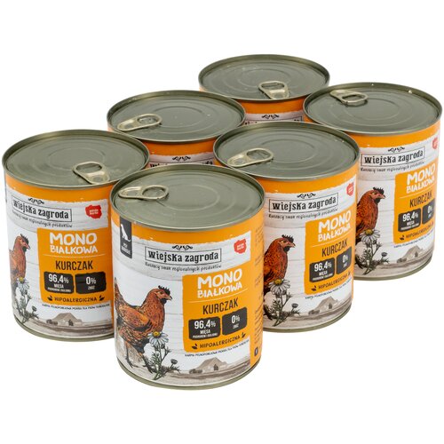 Karma dla psa WIEJSKA ZAGRODA Kurczak 6 x 800 g