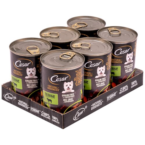 Karma dla psa CESAR Adult Jagnięcina 6 x 400 g