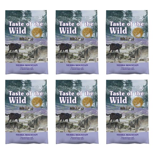 Karma dla psa TASTE OF THE WILD Sierra Mountain Jagnięcina 6 x 2 kg