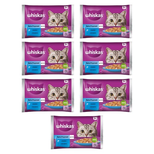 Karma dla kota WHISKAS Rybne Przysmaki Tuńczyk i Łosoś (28 x 85 g)