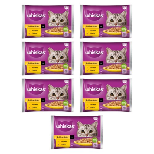Karma dla kota WHISKAS Drobiowa Uczta (28 x 85 g)