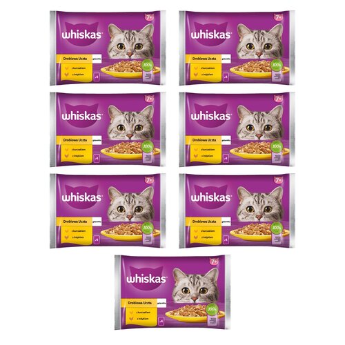 Karma dla kota WHISKAS Senior Drobiowa Uczta Kurczak z indykiem (28 x 85 g)