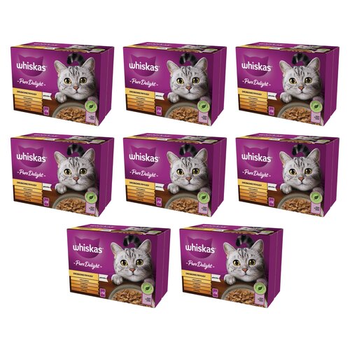 Karma dla kota WHISKAS Pure Delight Adult Drób (96 x 85 g)