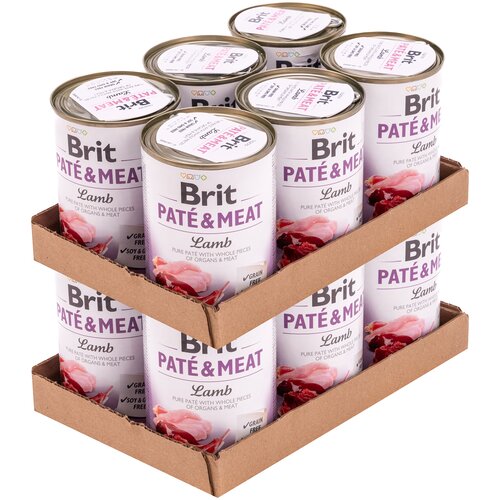 Karma dla psa BRIT Paté & Meat Jagnięcina 12 x 400 g