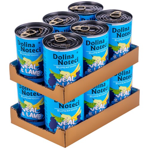 Karma dla psa DOLINA NOTECI Superfood z cielęciną i jagnięciną 12 x 400 g