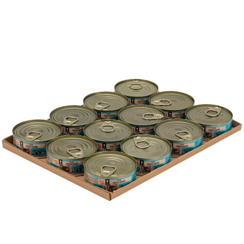 Karma dla kota WIEJSKA ZAGRODA Indyk z łososiem 12 x 85 g
