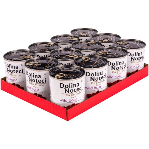 Karma dla psa DOLINA NOTECI Premium Pure bogata w dziczyznę 12 x 800 g