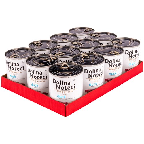 Karma dla psa DOLINA NOTECI Premium Pure bogata w kaczkę 12 x 800 g