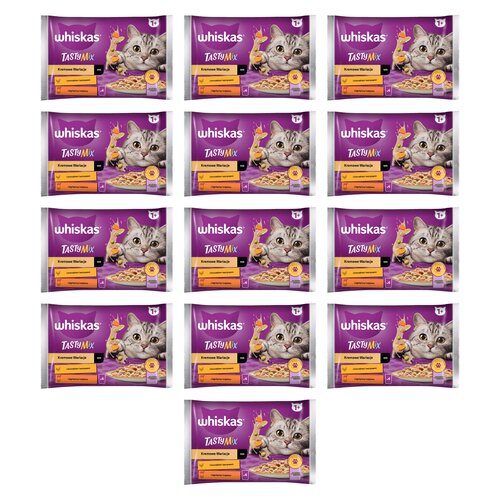 Karma dla kota WHISKAS Tasty Mix Jagnięcina z drobiem (52 x 85 g)