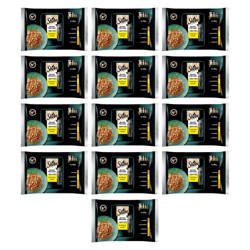 Karma dla kota SHEBA Delicacy in Jelly Smaki drobiowe 52 x 85 g