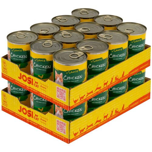 Karma dla kota JOSICAT Kurczak w sosie 24 x 415g