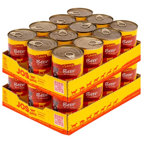 Karma dla psa JOSIDOG Wołowina w sosie 24 x 415 g
