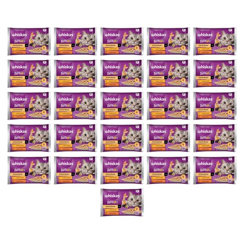 Karma dla kota WHISKAS Tasty Mix Jagnięcina z drobiem (104 x 85 g)