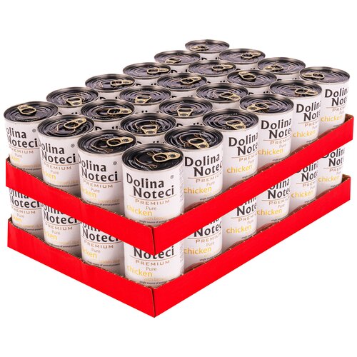 Karma dla psa DOLINA NOTECI Premium Pure bogata w kurczaka z ryżem 48 x 400 g