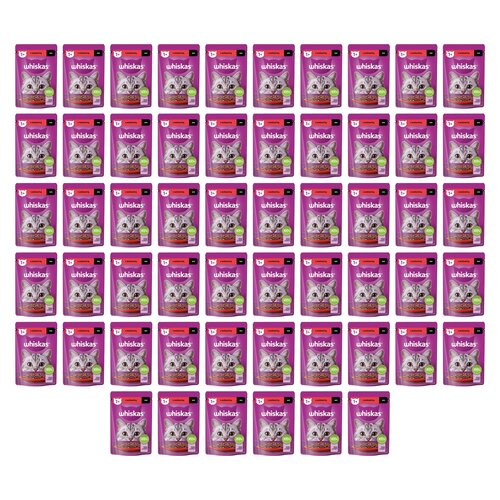 Karma dla kota WHISKAS Wołowina w sosie 56 x 85 g