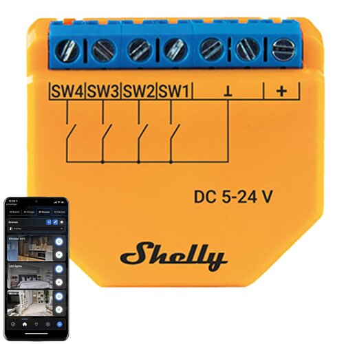Przełącznik SHELLY Plus I4 DC Wi-Fi