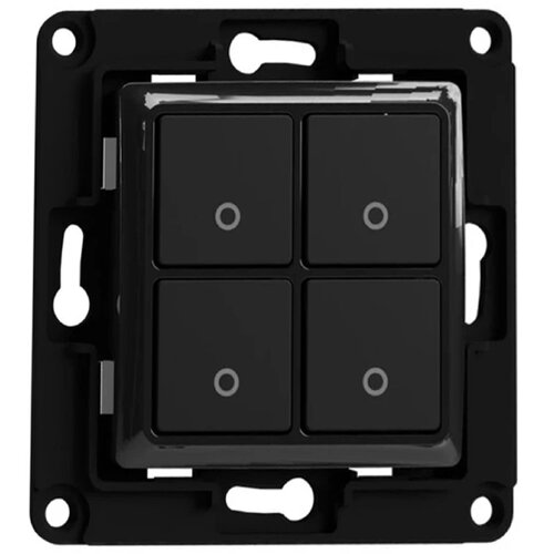 Włącznik ścienny SHELLY Wallswitch4White Czarny