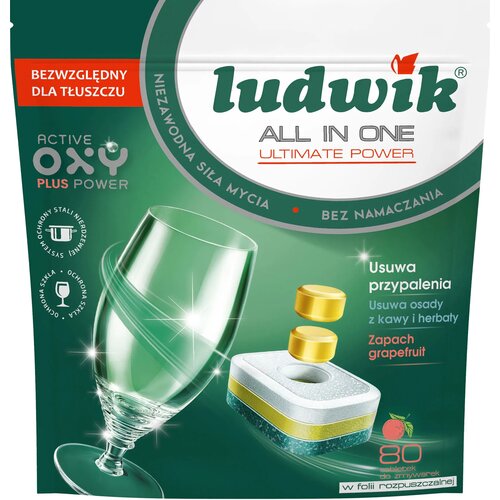 Tabletki do zmywarki LUDWIK All In One Ultimate Power Grapefruit - 80 szt.