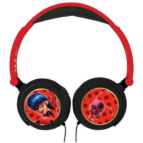 Słuchawki nauszne LEXIBOOK Miraculous Czerwono-czarny