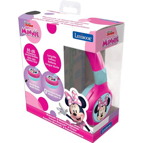 Zabawka słuchawki nauszne LEXIBOOK Myszka Minnie HPBT010MN