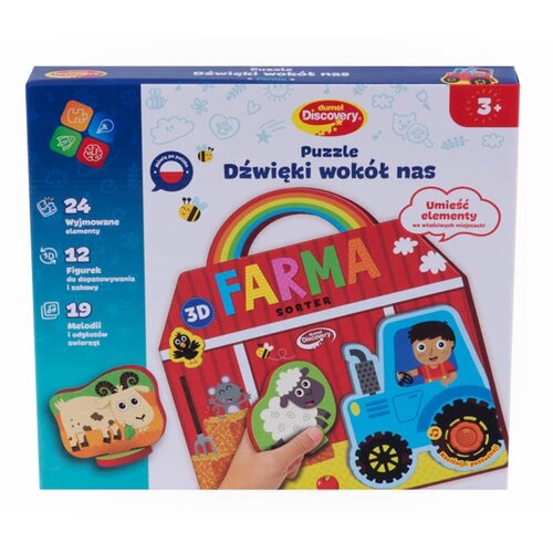 Zabawka interaktywna DUMEL Dźwięki wokół nas Farma DG 82450