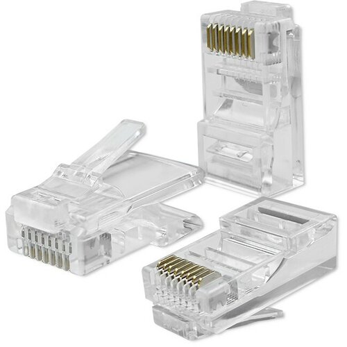 Wtyk QOLTEC 54553 Modularny, Kategoria 6, Pozłacane styki (10 szt.)