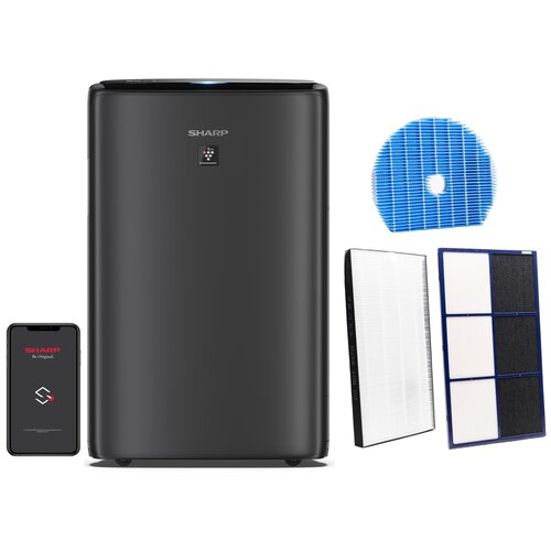 Oczyszczacz powietrza SHARP UA-KIN52E-H Plasmacluster Ion 25000 Czarny