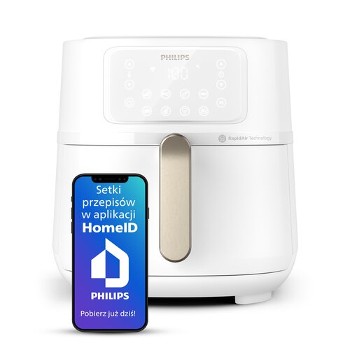 Air Fryer Frytkownica beztłuszczowa PHILIPS Connected XXL HD9285/00 (Wi-Fi) z dostępem do ponad 1000 darmowych przepisów