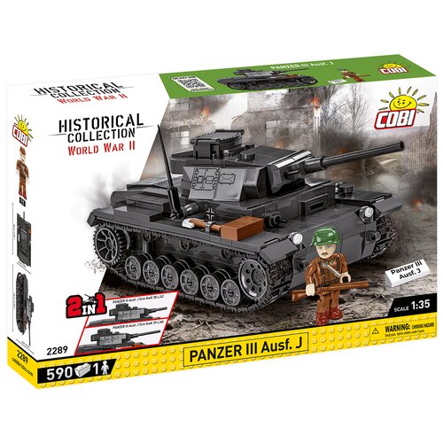 Klocki plastikowe COBI Historical Collection World War II Panzer III Ausf.J COBI-2289