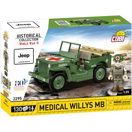 Klocki plastikowe COBI Historical Collection World War II Medical Willys COBI-2295