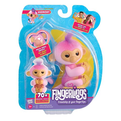 Zabawka interaktywna COBI Fingerlings Małpka Harmony WOW-3111