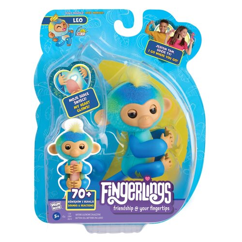 Zabawka interaktywna COBI Fingerlings Małpka Leo WOW-3115