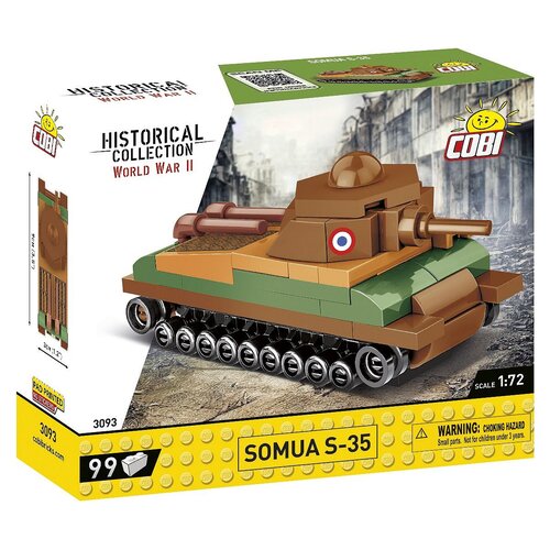 Klocki plastikowe COBI Historical Collection World War II Somua S-35 COBI-3093