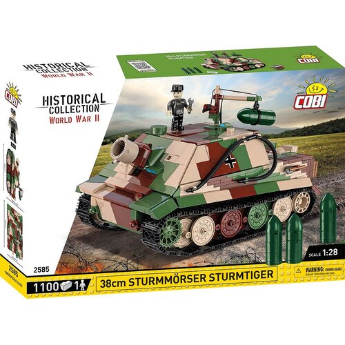 Klocki plastikowe COBI Historical Collection World War II 38 cm Sturmmörser Sturmtiger COBI-2585