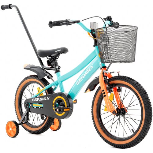 Rower dziecięcy GERMINA BMX 16 cali Turkusowy