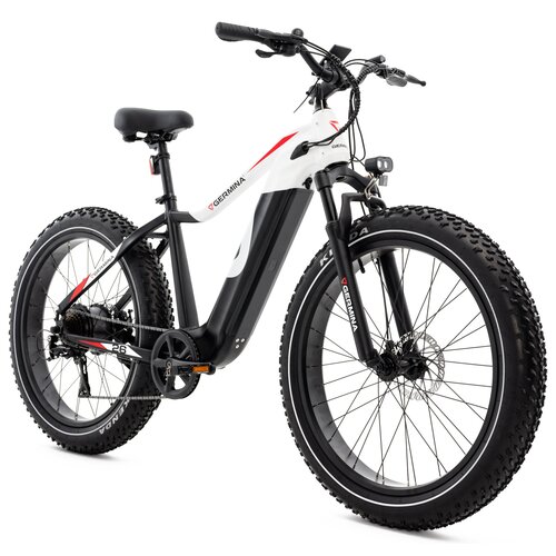 Rower elektryczny GERMINA Fat Bike M18 26 cali Czarny